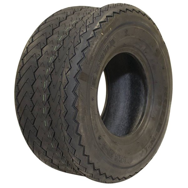 Stens New Tire For Kenda 21920004, 103820658A1M Tire Size 18X8.50-8, Tread Hole-N-One 160-493
